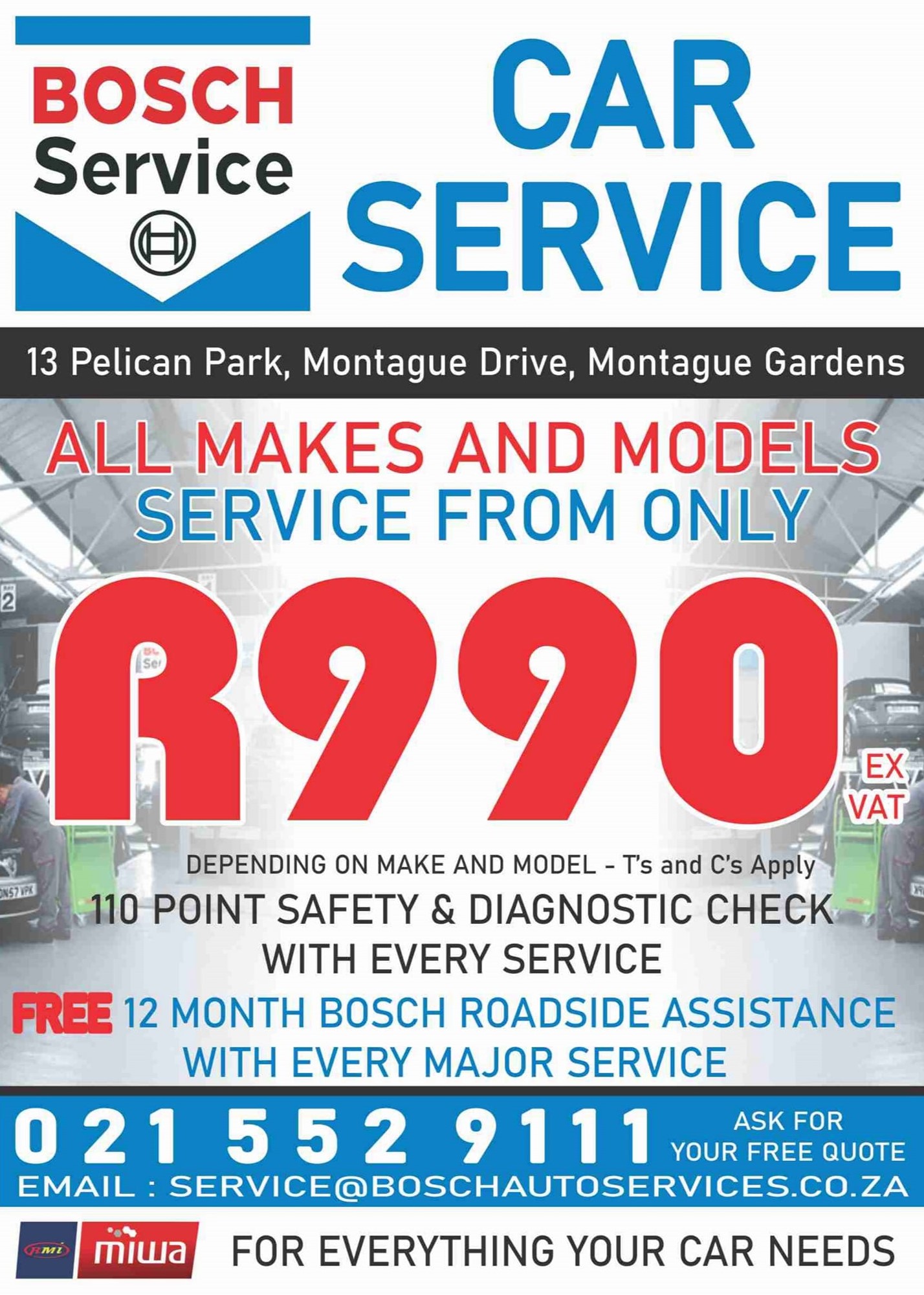 Car service prices in Cape Town